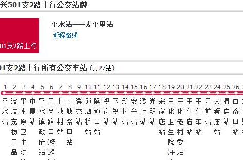 紹興501支2路 紹興501支2路