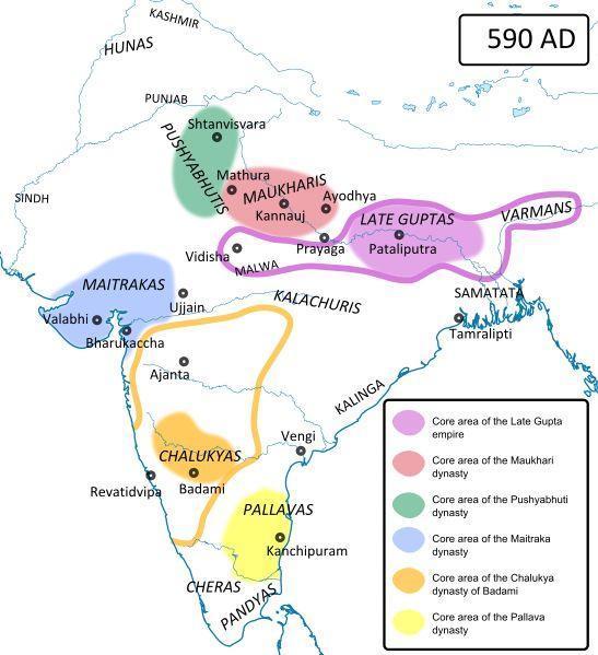公元6世紀 伐拉毗王國在印度西北崛起