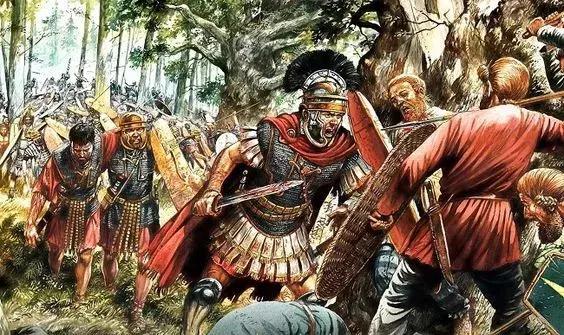 羅馬人在撤退中也不斷遭受伏擊