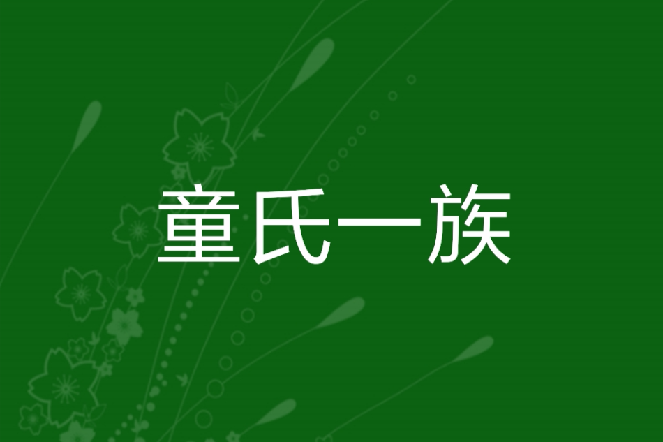 童氏一族 童氏一族