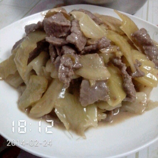 牛肉炒鹹菜 牛肉炒鹹菜