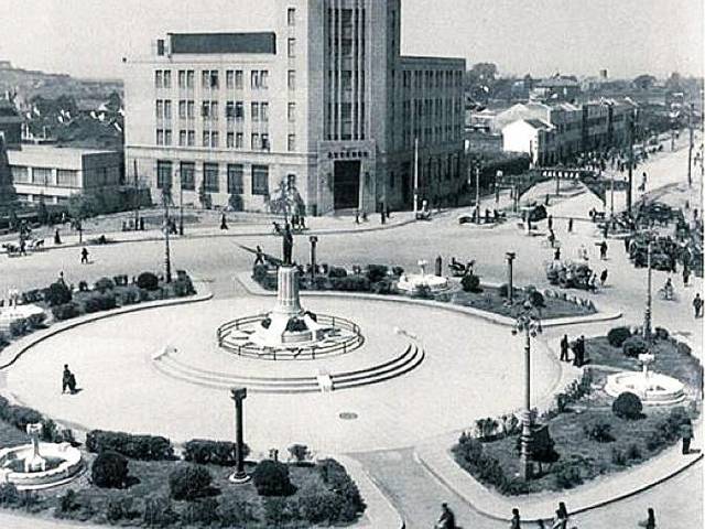 1937年新街口廣場全景