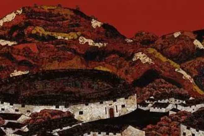 夢裡家山(鄭燁彬創作的漆畫作品) 夢裡家山(鄭燁彬創作的漆畫作品)
