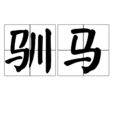 馴馬(詞語) 馴馬(詞語)