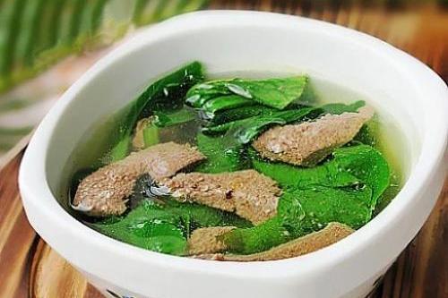 豬肝青菜湯 豬肝青菜湯