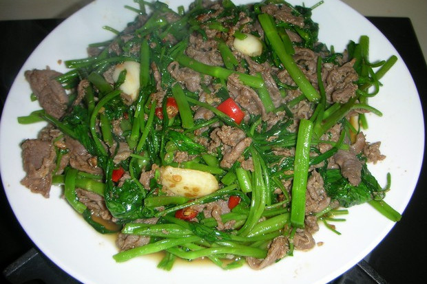 通菜炒羊肉 通菜炒羊肉