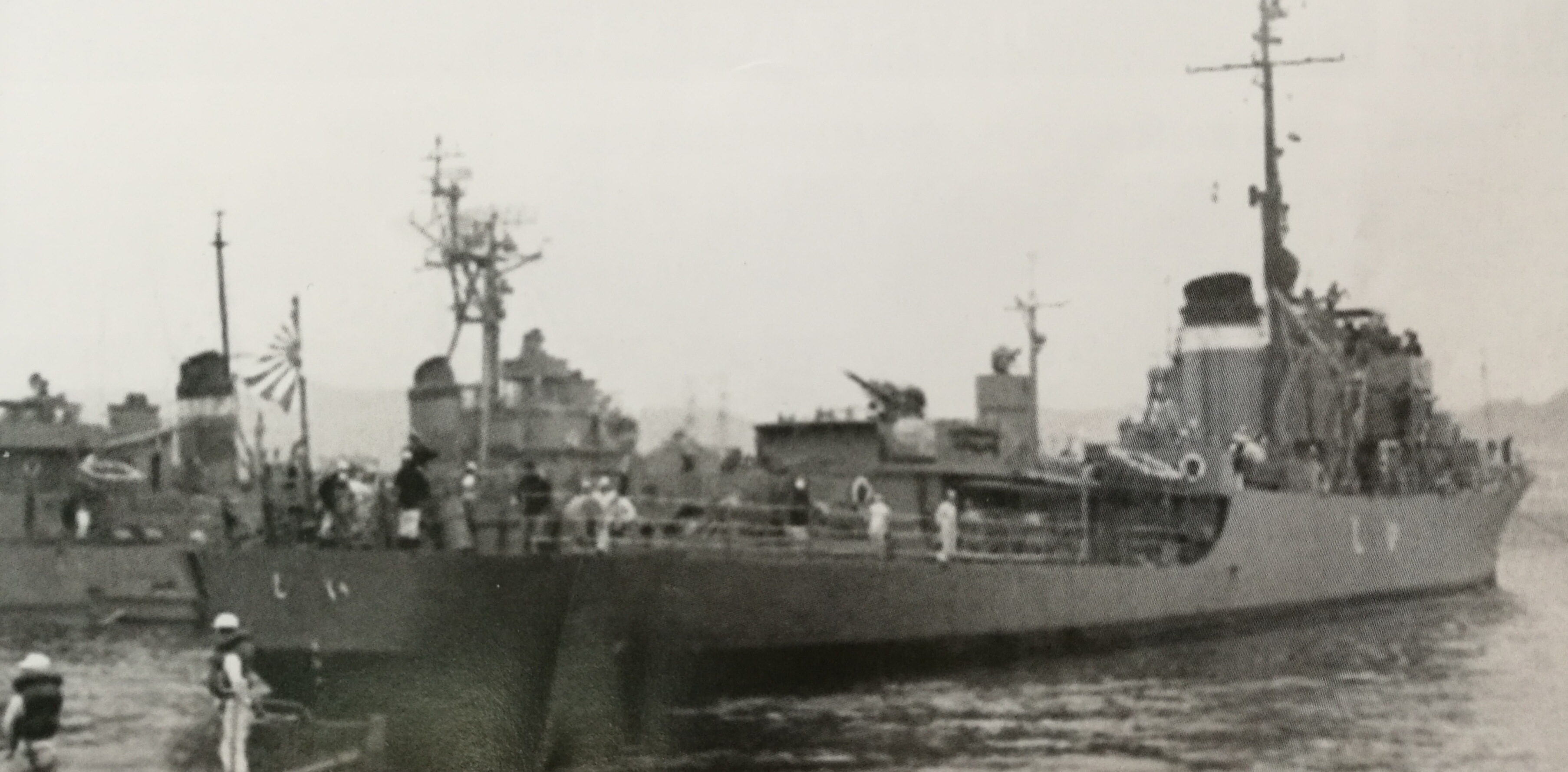 日本服役期間的椎號，原名“長灘”號，攝於20世紀60年代