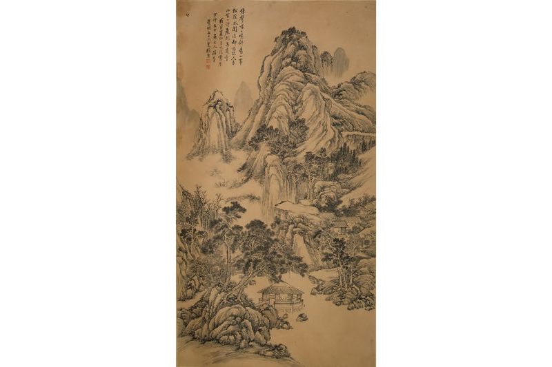溪亭閒話圖 溪亭閒話圖