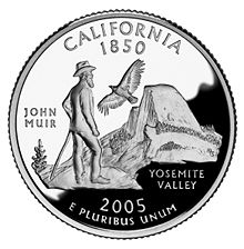 2005年發行的加州25美分紀年幣