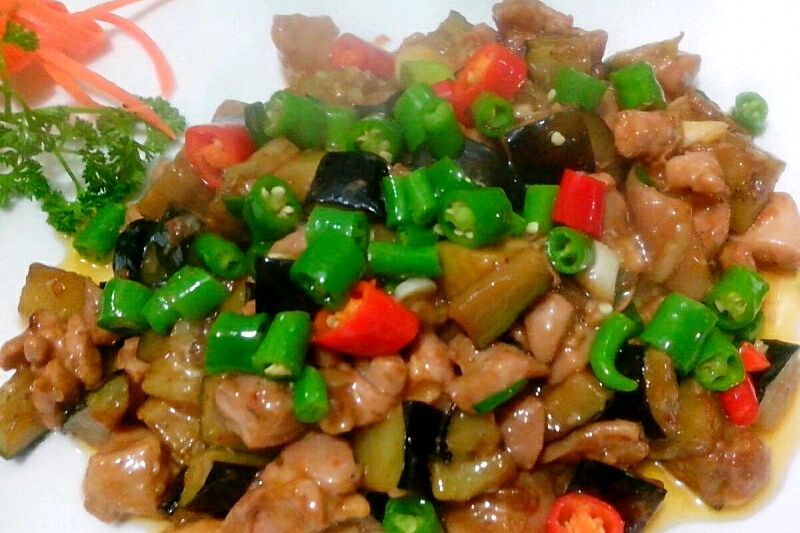 米椒蒸茄子