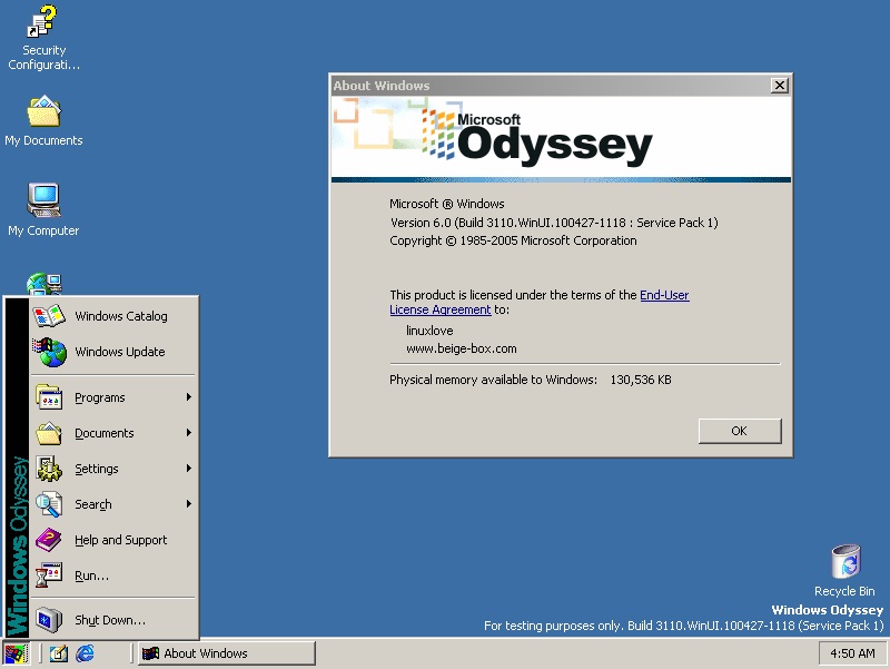 Windows Odyssey