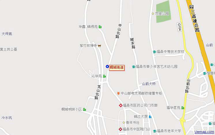 桐城街道地理圖