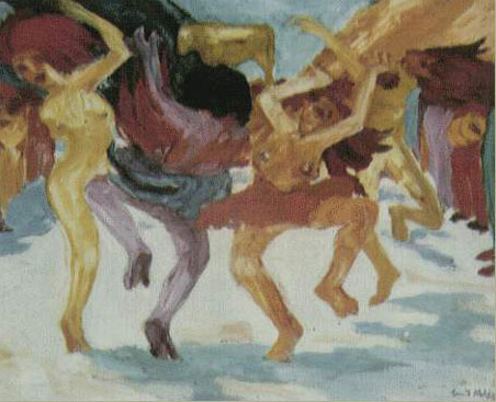 諾爾德作品《圍著金牛牘的舞蹈》