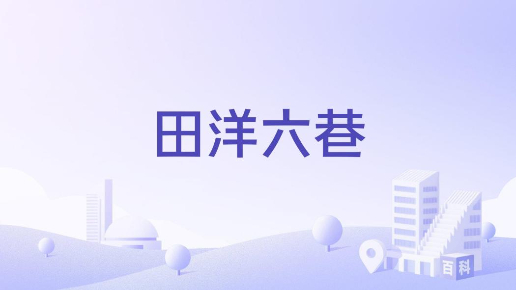 田洋六巷 田洋六巷