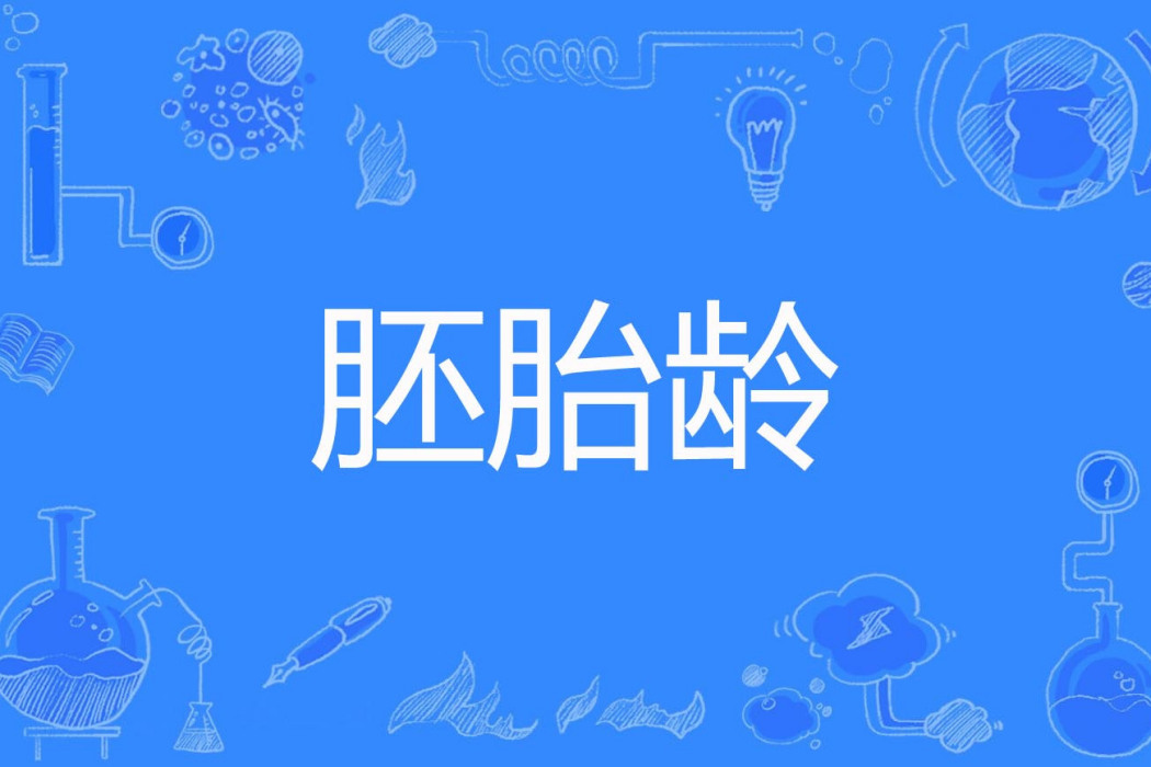 胚胎齡 胚胎齡