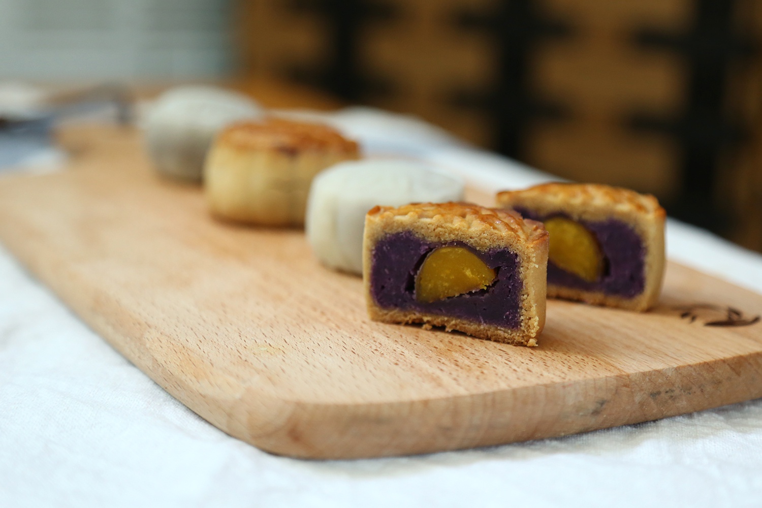 廣式紫薯月餅