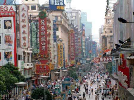 上海南京路商業街