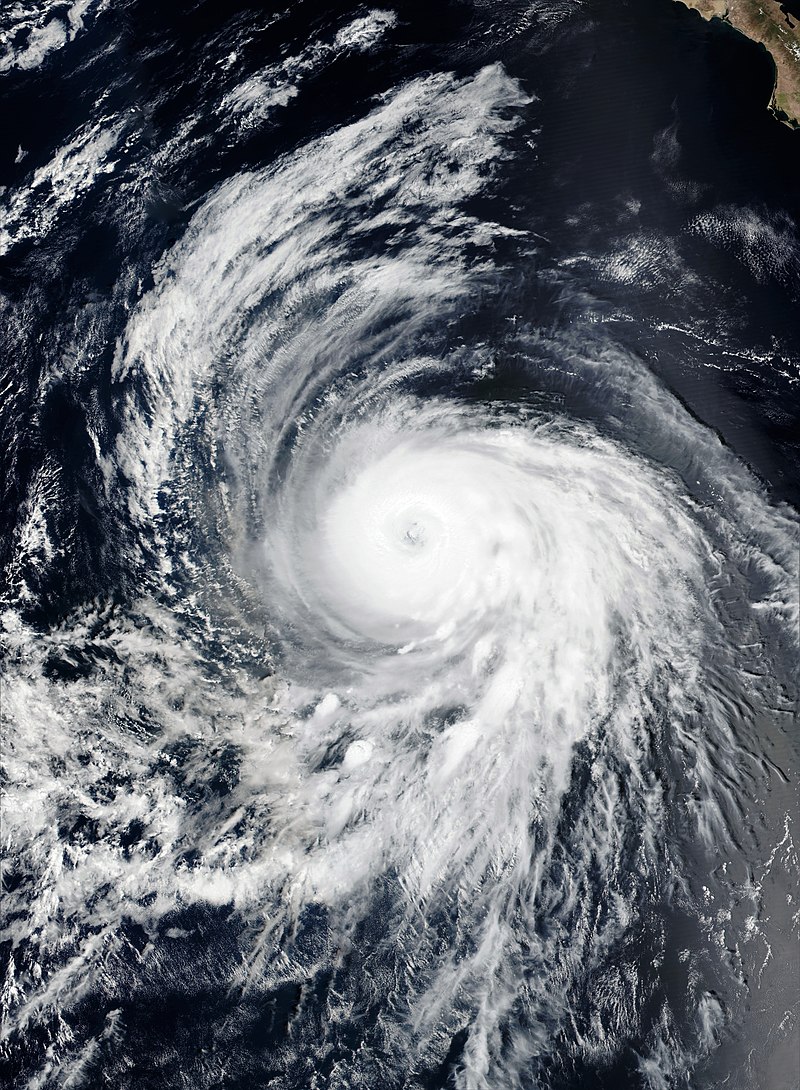 颶風塞爾吉奧衛星雲圖