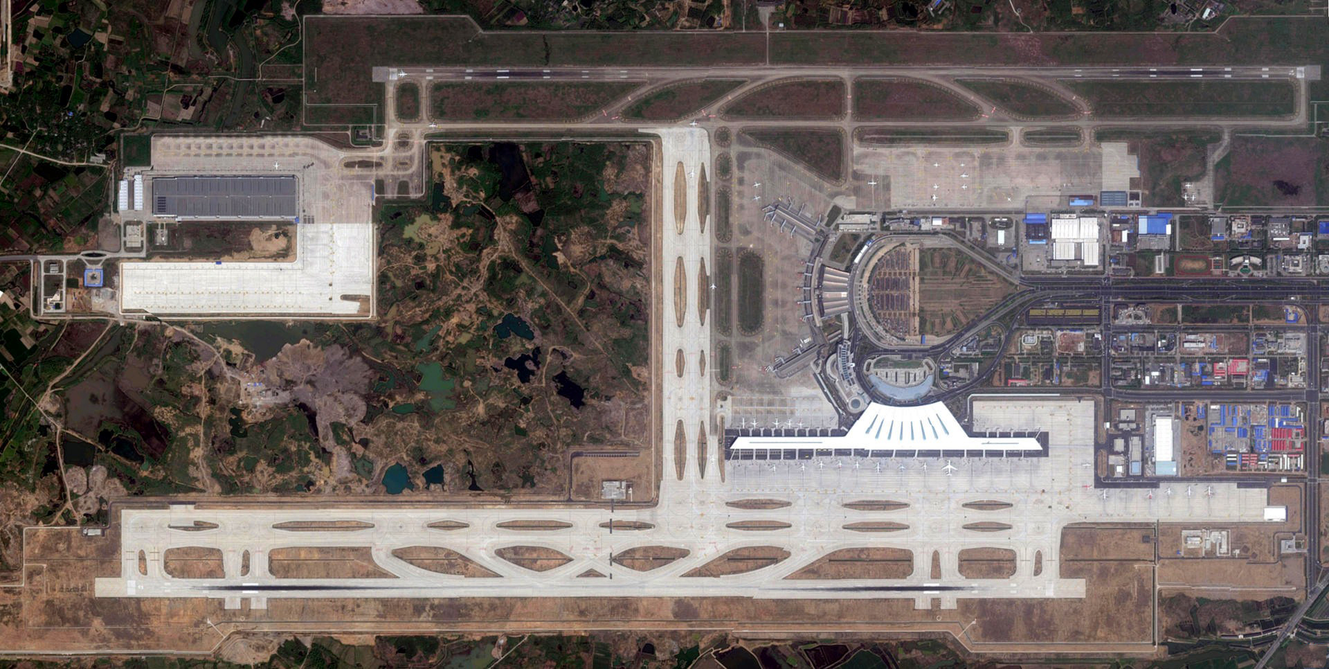 南京祿口國際機場衛星圖（截至2016年3月）
