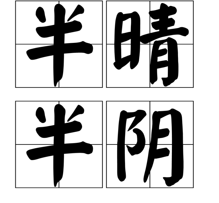 半晴半陰 半晴半陰