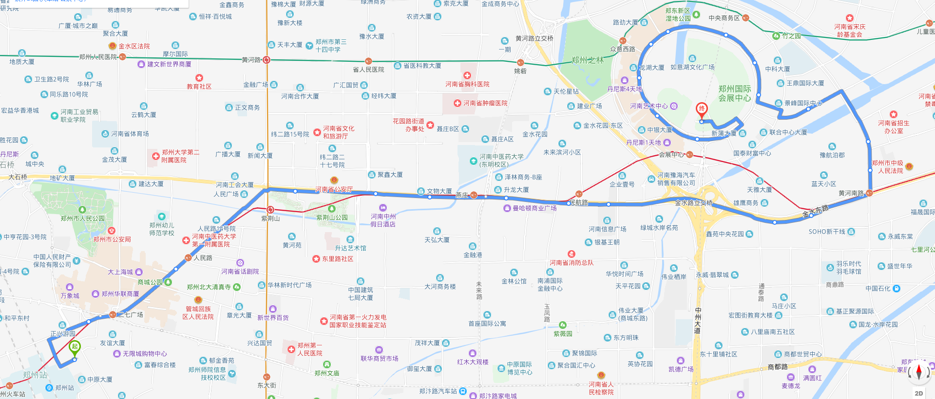 鄭州公交26路線路圖