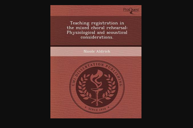 Teaching Registration in the Mixed Choral Rehearsal Teaching Registration in the Mixed Choral Rehearsal