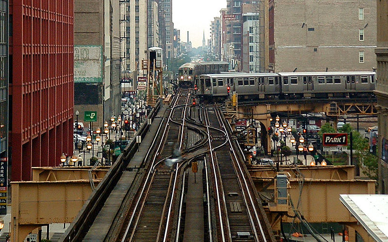 芝加哥高架鐵路的東南段軌道