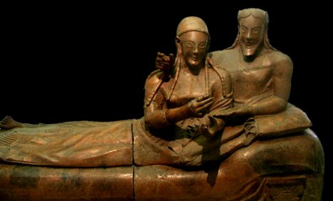位於國家伊特魯里亞博物館的“夫妻的石棺”