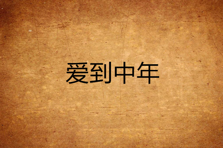 愛到中年 愛到中年
