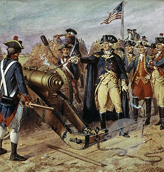 華盛頓發射這場戰役的第一炮