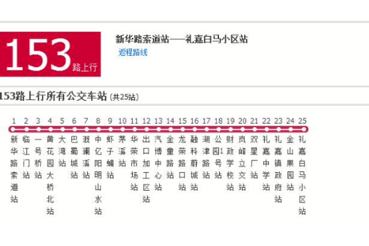 重慶公交153路 重慶公交153路