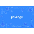 privilege(英語單詞) privilege(英語單詞)