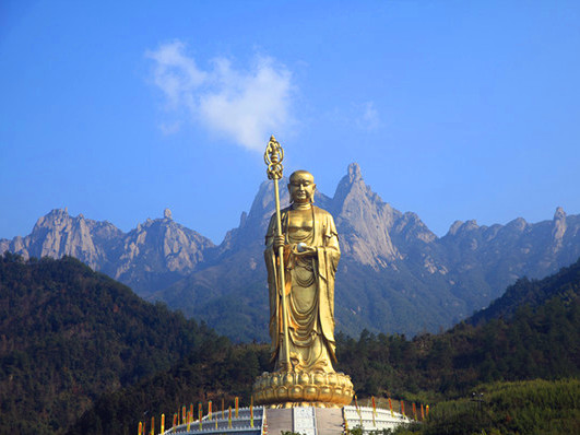 九華山地藏菩薩露天銅像