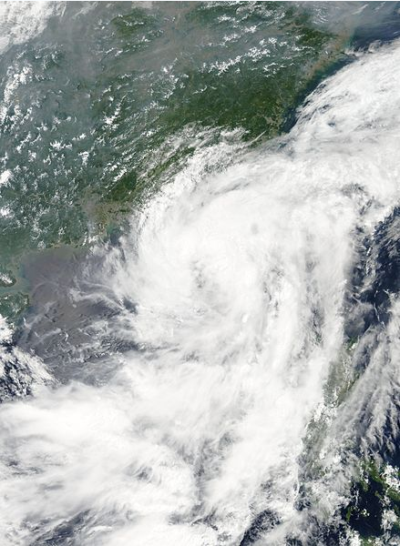 熱帶風暴海貝思 衛星雲圖