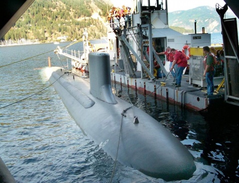 維吉尼亞級核潛艇LSV-2卡斯羅特號模型艇（建造比例1/3.4）