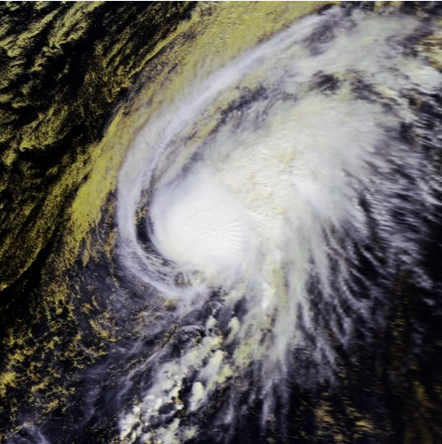 熱帶風暴塔巴衛星雲圖