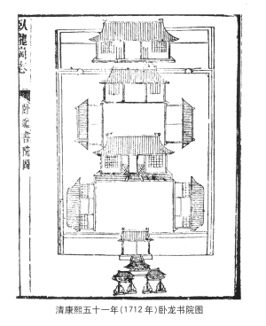 清康熙年間臥龍書院圖