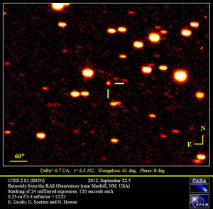 ISON彗星影像