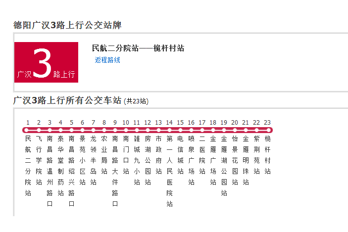 廣漢公交3路 廣漢公交3路