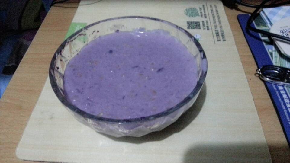 紫薯牛奶燕麥粥
