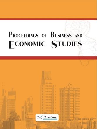 Proceedings of Business and Economic Studies Proceedings of Business and Economic Studies