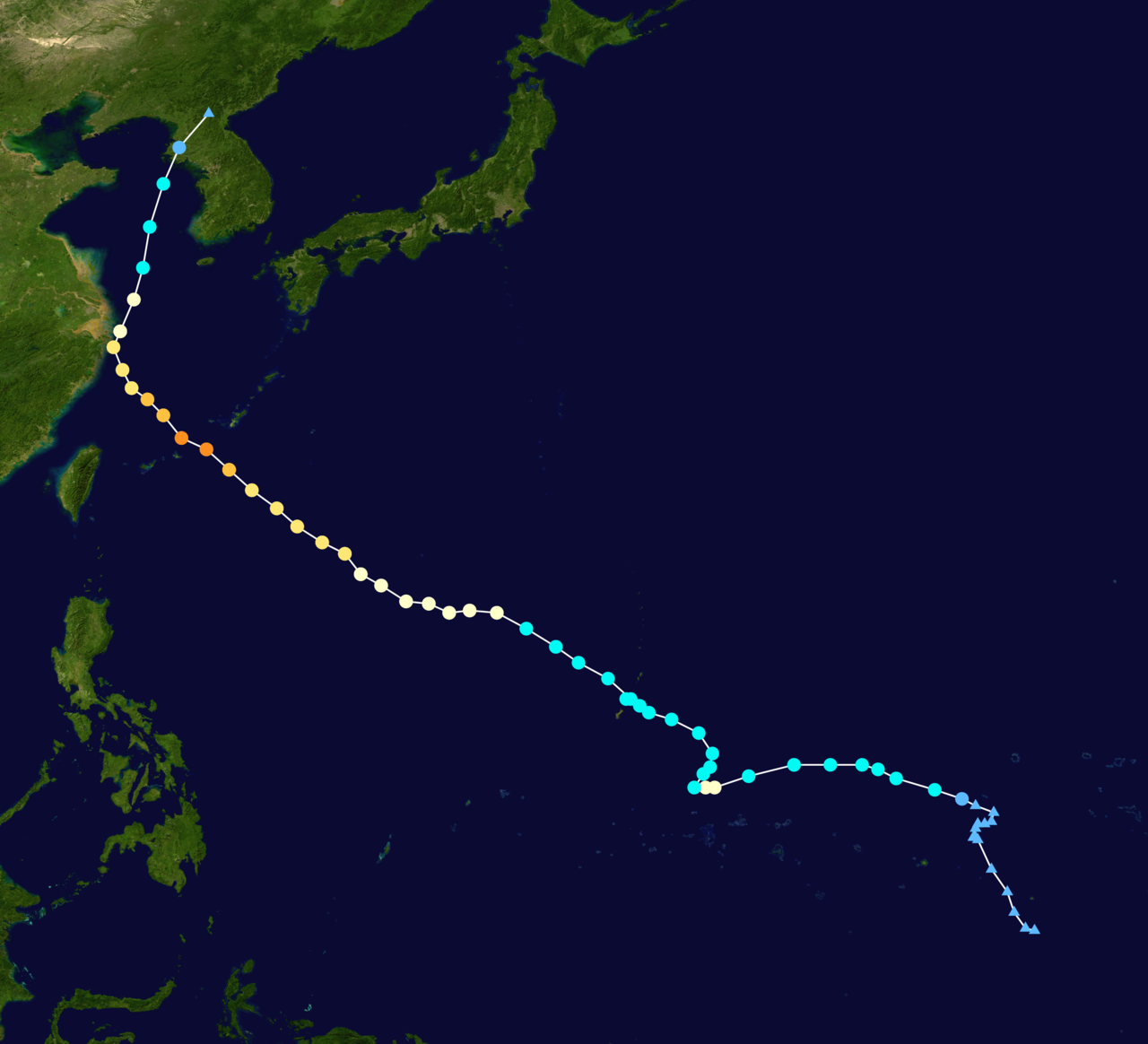 颱風燦鴻   路徑圖