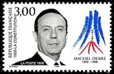 米歇爾·德勃雷紀念郵票
