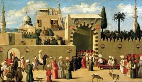 威尼斯商人在敘利亞的大馬士革購買香料