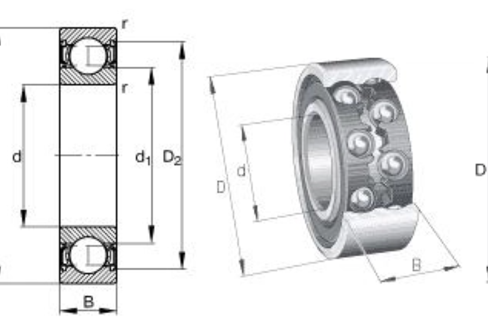 SKF 6001-2RS軸承 SKF 6001-2RS軸承