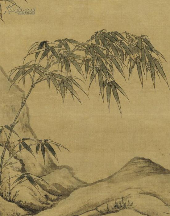 沐雨竹圖 沐雨竹圖