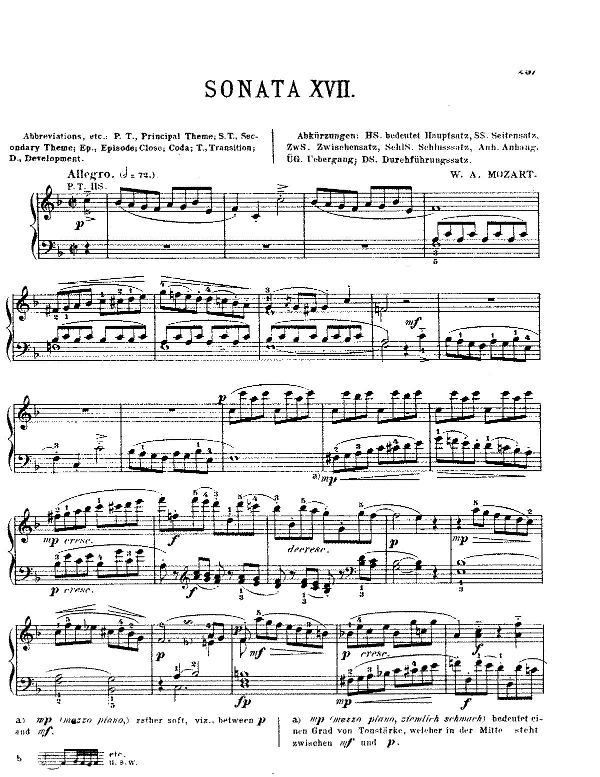 莫扎特第15號鋼琴奏鳴曲