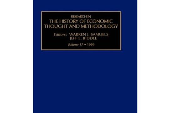 Research in the History of Economic Thought and Methodology Research in the History of Economic Thought and Methodology