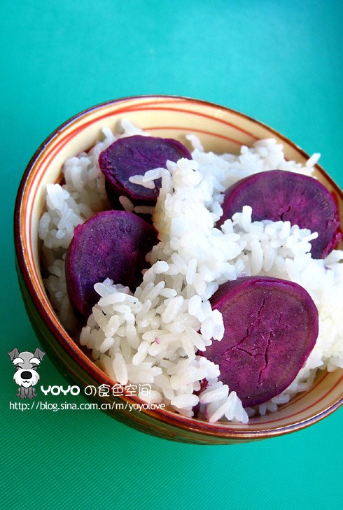 紫地瓜飯