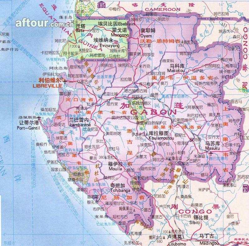 加彭共和國地圖